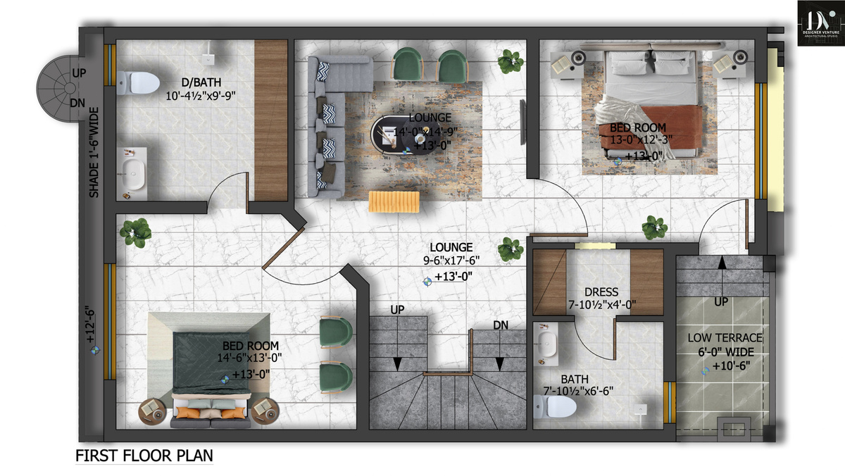 Serene Villas first floor plan